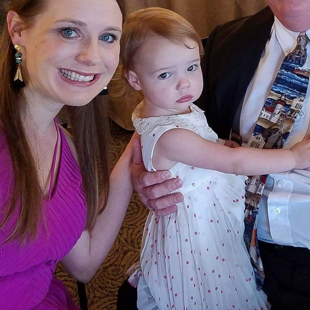 Beige with pink polka dot 2T dress lace collar